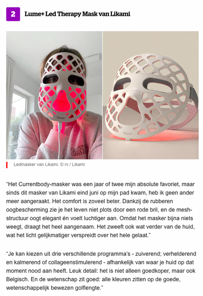 Likami - LUME+ LED therapy mask