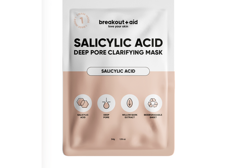 Breakout + aid - Salicylic acid deep pore clarifying mask (ideaal voor acne gevoelige huid)
