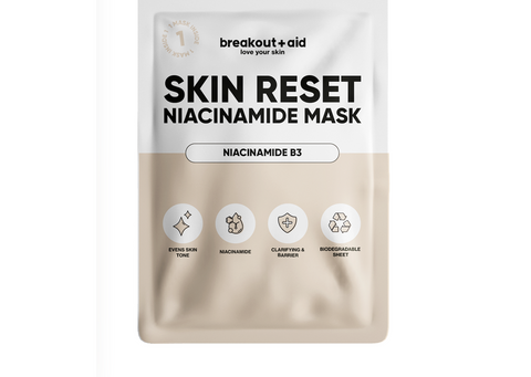 Breakout + aid - Skin reset Niacinamide mask (egaliseren - kalmeren)